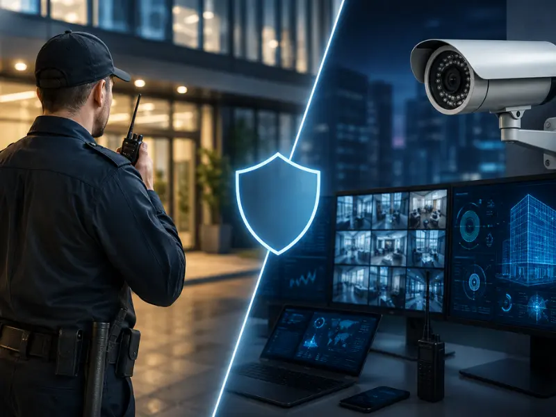 Manned Guarding vs Technology