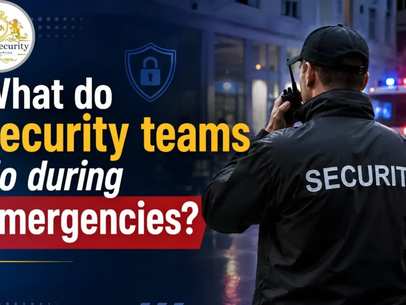 What do security teams do during emergencies?