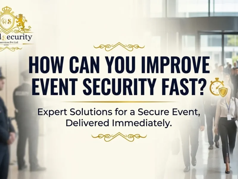 How Can You Improve Event Security Fast?