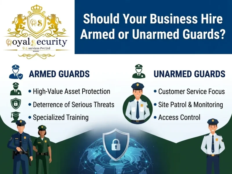 Should Your Business Hire Armed or Unarmed Guards?